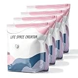 5 Pack No-Pump 3D Vacuum Storage Bags - Large Space Saver for Clothes, Bedding & Seasonal Gear, Protects from Moisture & Dust, Perfect for Travel & Home Organization S (27''×19''×11")