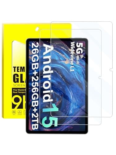 UHFOUWYU [2 Pack] Compatible with YOBANSE P30 Tablet Screen Protector 10 Inch, Anti-Glare Tempered Glass, Shockproof Scratch-Resistant.