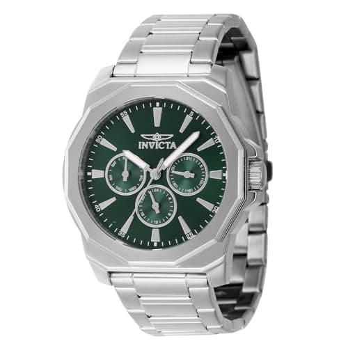 Invicta Men's Speedway 42mm Stainless Steel Quartz Watch, Silver (Model: 46844)