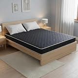 Plococo Twin Breathable Mattress 6 Inch Navy Waterproof High Density Foam