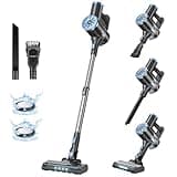 VIPSUN Cordless Vacuum Cleaner with Self-Standing, LED Screen Stick Vacuum Cleaners for Home, Lightweight Powerful Suction Vacuum, 6-in-1 Rechargeable Vacuum for Carpets, Pet Hair, Hardwood Floors