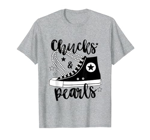 Chucks and Pearls Madam 2024 Women American T-Shirt, Men, Heather Grey, XX-Large