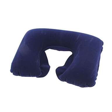 Ruilogod U Shape Travel Auto Car Neck Relax Air Inflatable Pillow Navy Blue (id: 69d 016 e83 c66 9e0