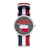 ZMYAPQO Poland Country Polska Map Watches for Men