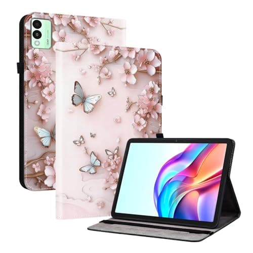 Case for Tecno Megapad 11, 11.0", Premium Leather Flip Cover with Card Slots, Pen Holder, Adjustable Stand, Multiple Decorative Patterns,PSJ-L