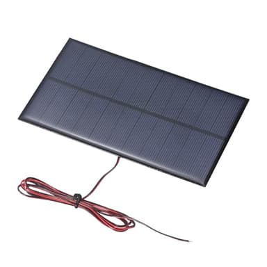 MECCANIXITY 5V 1.925W 350mA Mini Solar Panels, Small Polycrystalline Solar Cell Panel with Cable for DIY Electric Toy Materials Kits Charger, 150 x 85mm
