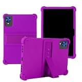 Case for VisuPad P60 Tablet 10 inch, Soft Silicone Protector Cover, Adjustable Stand, 4 Corners Thickened Shockproof, Purple