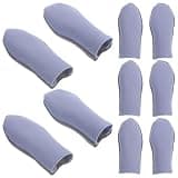 GRADENEVE 10pcs Ultra-Thin Breathable Gaming Finger Sleeves Anti-Slip Finger Protectors for Mobile Game Touchscreen Sweat-Absorbing Covers for Adults Compact Lightweight Design
