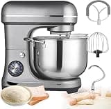 2000w Commercial Dough Mixer - 10l Stand Mixer With Dough Hook, Whisk & Beater For Professional Baking: Bread, Cake, Pizza, Pastry Maker