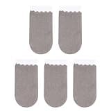 DOITOOL 5 Pcs Breathable Gaming Finger Sleeves for Phone Game Anti-Sweat Silver Fiber Finger Cot with Screen Touch Function Elastic Nylon for Mobile Gaming