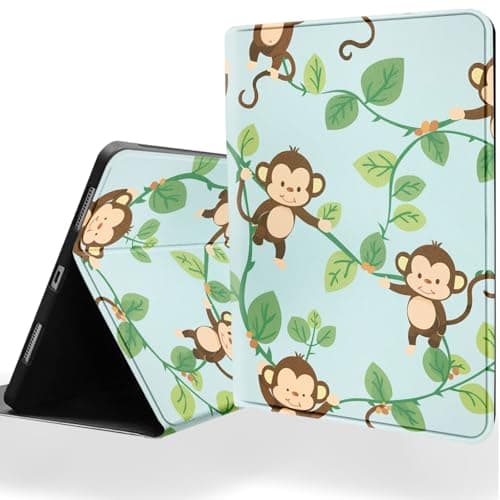 DSRGRGFDJ Tablet Case for Samsung Galaxy Tab S8/S7 11 Inch 2022/2020 Model (SM-X700/X706/T870/T875/T878),Auto Wake/Sleep and Multi-Angle Adjustable Stand Cover - Monkey Vine