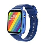 Munnrei 4G Kids Smart Watch Phone - Smart Cell Phone Watch for Boys Girls with Call SOS Games Alarm Camera Music Calculator School Mode Children Touch Watches for Kids Birthday Ages 4-12, Blue