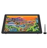 HUION Kamvas 22 Plus QLED Drawing Tablet with Screen | 21.5″ FHD, 140% sRGB, Full-Laminated Anti-Glare, PW517 Battery-Free Pen, ±60° Tilt – for Mac, Windows, Linux & Android