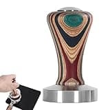 Tamper Tool Espresso - Calibrated Pressure Tamper | Heavyweight Stainless Steel Espresso Pressure with Wood Handle for Coffee and