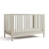Storkcraft Rio 5-in-1 Convertible Crib and Toddler Guardrail – GREENGUARD Gold Certified, Toddler Bed Conversion Kit Included, Fits Baby Crib Mattress, Converts to Full Bed (Frosted Oat)