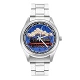 NTVOWPZO Three-Hand Analog Stainless Steel Watches for Men Easy Reader