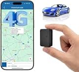4G Mini GPS Tracker with SIM Card Micro GPS for Cars 60 Days Standby,Real-Time Tracking Magnetic GPS Locator for Vehicles Kids Person Low Subscription Unlimited Distance,TK903 for Android & iOS