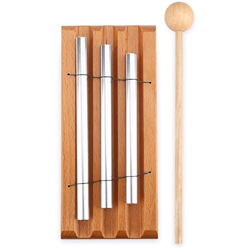 Percussion Chime, 3-Tone Percussion Instrument with Mallet Musical Education Toy for Children Kids Toddle