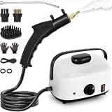 Steam Cleaner,2500W High Temperature High Pressure Steam Cleaner with 3 Brush Heads, Portable Steam Cleaners with 1.5L Tank For Car Detailing Kitchen Bathroom Floors(White)