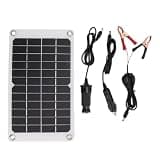 Anu Limen 8W 12V Monocrystalline Solar Panel Charger, Portable Outdoor Solar Battery Charger for 12V Batteries,Car, and Emergency Backup