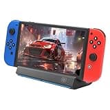 𝑹𝒂𝒑𝒆𝒍𝒍 TV Dock Station for Switch/Switch OLED with LAN Port, Switch Dock with HDMI Adapter and USB 3.0 Port for Official Nintendo Switch（Not Include HDMI Cable and AC Adapter）