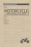 Motorcycle Maintenance Log Book