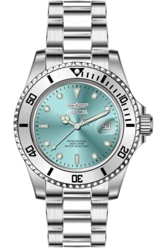 Invicta Pro Diver Men 40mm Stainless Steel Steel Tiffany Blue dial PC32 Quartz