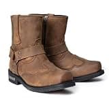 Milwaukee Leather Men's Copper Ridge Brown Suede Harness Boots, MBM9053-13