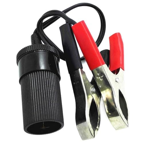Crocodile Clips Electrical 12 V, Portable Cigarette Lighter Extension, 13.8 Inch Car Battery Alligator Clips, Car Battery Crocodile Clips for Plug Socket 12v Socket Car Battery Alligator Clips Crocod