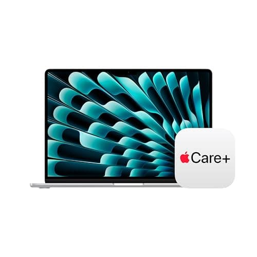 Apple 2026 MacBook Air 15-inch Laptop with M5 chip: Built for AI, 15.3-inch Display, 24GB Unified Memory, 1TB SSD, 12MP Center Stage Camera, Touch ID, Wi-Fi 7; Silver with AppleCare+ (3 years)