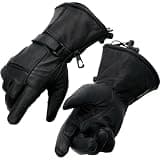 Milwaukee Leather Men's Water-Proof Leather Gauntlet Lined Motorcycle Gloves - 3X-Large