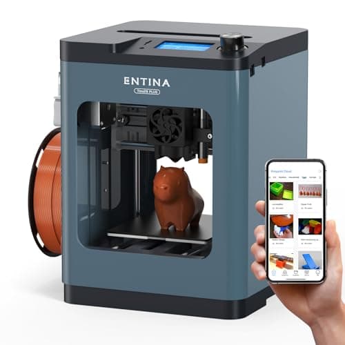 Entina Tina2 Plus Smart 3D Printers with 250MM/S Fast Printing, Fully Assembled, 3D Printer for Kids and Beginners with WiFi High Precision 3D Printing, Auto Leveling Mini 3D Printer with PEI Platform