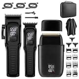 DAXXIN Hair Clippers, 3 in 1 Professional Hair Clipper and Electric Shaver Set for Barber Men Hair Trimmer Electric Shaver Hair Cutting Machine