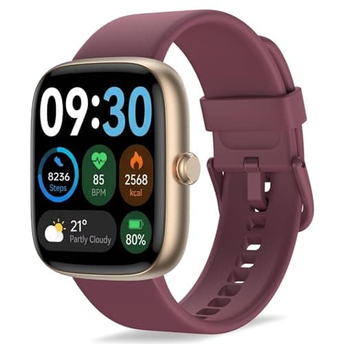 BlazeChip Smart Watch for Women, 1.83" HD Touchscreen Fitness Tracker, Bluetooth Calling, 110+ Sports Modes, Heart Rate SpO2 Sleep Monitor, DIY Dial, IP67 Waterproof, Compatible with Android & iOS
