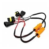 CouTunp 2PCS 9005/9006 LED Load Resistor Kit, 50W 6Ohm LED Light Bulb Load Resistors Harness, Anti Flicker Error Decoder, Universal LED Canbus Decoder for Turn Signal, Fog Lights