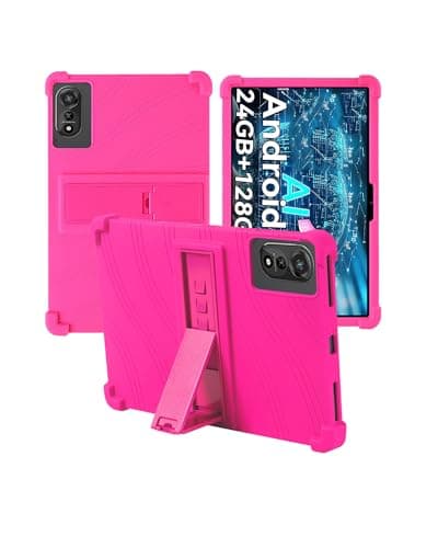 for Nexall N90 12 Inch Tablet Case,BOVUGAC Adjustable Stand Shockproof Easy Installation Slim and Lightweight Premium Silicone Protective Shell for Nexall N90 12" Case Cover.(Rosered)