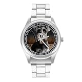 NTVOWPZO Three-Hand Analog Stainless Steel Watches for Men Easy Reader