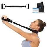 Neck Stretcher Exerciser, FSA/HSA Eligible, Cervical Traction Device for Neck Pain Relief and Spine Alignment. Portable Neck Traction Exerciser for Home/Office, Neck and Shoulder Relaxer Easy to Pull.