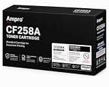 Ampro CF258A Toner Cartridge Replacement for HP 58A Black Compatible with HP LaserJet Pro M404dn M404dw M404n, MFP M428fdw M428fdn M428dw, Enterprise M406dn, MFP M430f, Standard Yield 3,100 Pages