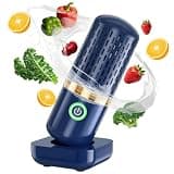 Wireless Fruit And Vegetable Washing Machine With Oh-Ion Purification Technology, Wireless Charging, Portable,No Scrubbing, (Blue)