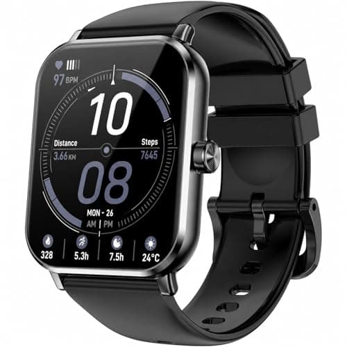 Jacoosa Smart Watch for Men Women, 1.83" HD Fitness Tracker with Heart Rate Monitor, Sleep Tracking, 100+ Sports Modes, IP68 Waterproof Smartwatch for Android iOS