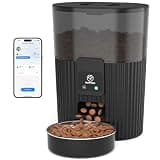 PAPIFEED Automatic Cat Feeder with App, 2.4G WiFi Cat Food Dispenser, 3L Slow Feeder Timed Cat Feeders for Dry Food, 10 Meals/Day, 6 Portions/Meal, Dual Power Supply Smart Pet Feeder for Small Dog