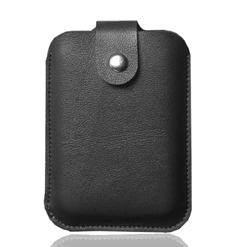 for Xteink X4 Portable Carrying Case,PU Leather Shockproof Protective Cover with Snap Button Closure,Water-Resistant Anti-Stain E-Ink Reader Travel Pouch,Black