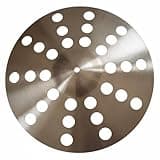 Simhoa Percussion Instrument Drum Cymbal Crash Ride Controlled Set Moments Marked Design Uniform Round Openings Suitable for Jazz Ensemble School Performances, 15.5 Inch 39.8 Cm