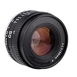 New 50mm F1.7 Metal Large Aperture Standard Prime Full Frame Portrait Manual Focus Lens for Canon EOS EF M42 Nikon F SLR Camera