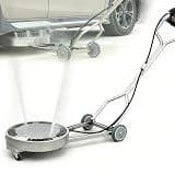 21 Inch Stainless Steel Car Undercarriage Pressure Washer Attachment, Water Broom Cleaner Kit for Chassis Cleaning, Power Washer Accessory for Vehicle Underside and Driveway Use