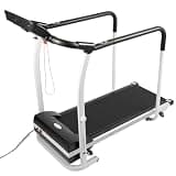 Walking Treadmill with Long Handrails, Treadmill for Seniors 220lbs Capacity 0.5-6km/h 12 Speed Gears 3 Slope Adjustment Gears for Home or Apartment