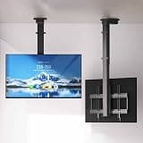 EliteBloom Motorised Tv Bracket Stand - Adjustable Ceiling Tv Mount Suitable for Most 26-70 Inch Tvs with Remote Control and Switch Control Design Suitable for Multimedia Classroom/,