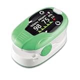 Pulse Oximeter Fingertip for kids, Pediatric SpO2 & Pulse Rate Monitor, Fast 8-Second Reading, Bright TFT Display, Easy One-Button Operation, Batteries Included