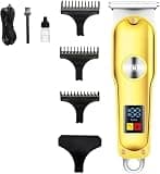WTYBRMYO Haircut Tools, Professional Hair Clipper Men's LCD T9 Machine Full Metal Trimmer Beard Hairdressing Comb